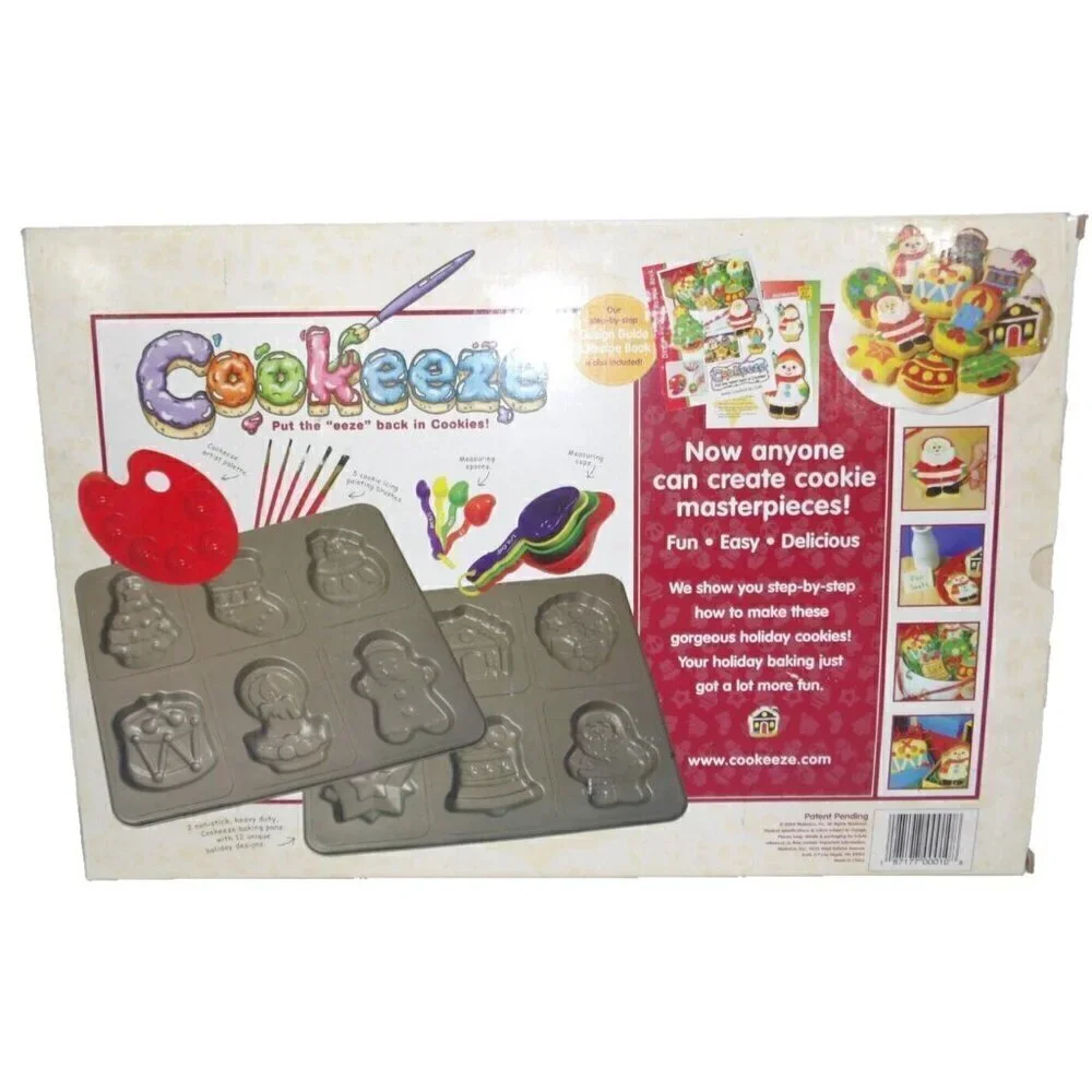 COOKEEZE Holiday Baking & Decorating Kit MELAN CO 2004 NEW, OPEN BOX